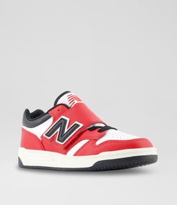 480 JUNIOR NB RED WHITE BLACK LEATHER