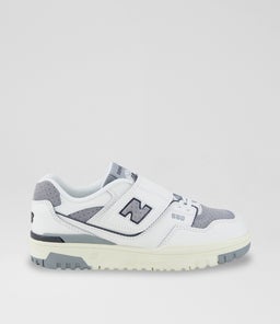 550 JUNIOR NB WHITE GREY GREY LEATHER