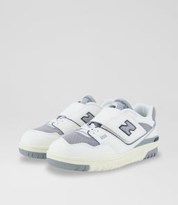 550 JUNIOR NB WHITE GREY GREY LEATHER