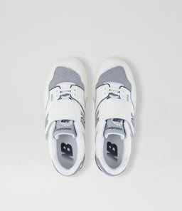 550 JUNIOR NB WHITE GREY GREY LEATHER