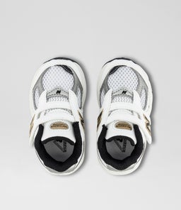 2002 TODDLER NB WHITE GOLD BLACK MESH SMOOTH