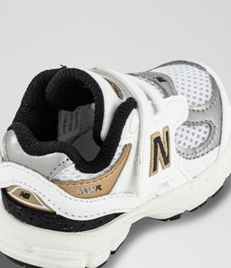 2002 TODDLER NB WHITE GOLD BLACK MESH SMOOTH