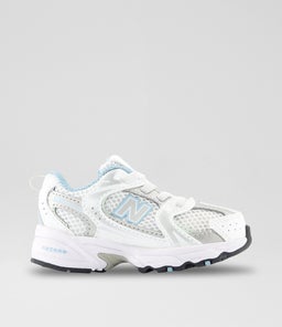530 TODDLER NB WHITE SILVER BLUE MESH SMOOTH