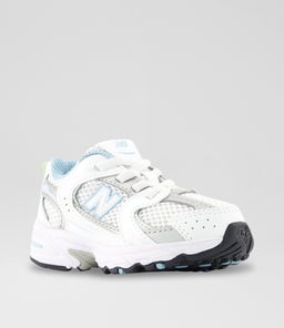 530 TODDLER NB WHITE SILVER BLUE MESH SMOOTH