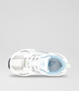530 TODDLER NB WHITE SILVER BLUE MESH SMOOTH