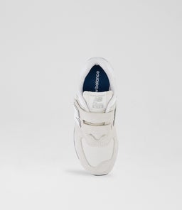 574 JUNIOR NB GREY WHITE MESH SMOOTH