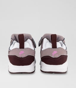 AIR MAX 1 EASY ON TODDLER NK WHITE BURGUNDY PURPLE MESH SMOOTH
