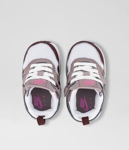 AIR MAX 1 EASY ON TODDLER NK WHITE BURGUNDY PURPLE MESH SMOOTH