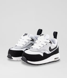 AIR MAX 1 TODDLER NK WHITE BLACK GREY MESH SMOOTH