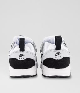 AIR MAX 1 TODDLER NK WHITE BLACK GREY MESH SMOOTH