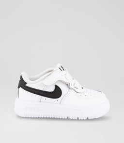 AIR FORCE 1 EASY ON TODDLER NK WHITE BLACK LEATHER