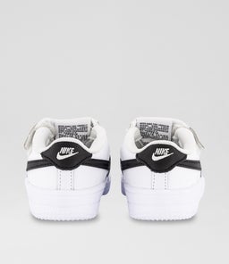 AIR FORCE 1 EASY ON TODDLER NK WHITE BLACK LEATHER