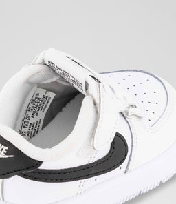 AIR FORCE 1 EASY ON TODDLER NK WHITE BLACK LEATHER