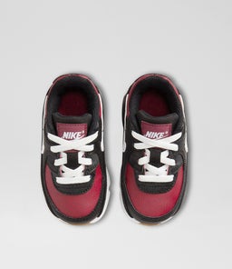 AIR MAX 90 TODDLER NK BLACK WHITE RED BROWN MESH SMOOTH