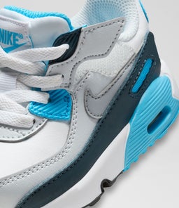 AIR MAX 90 TODDLER NK WHITE GREY BLUE NAVY MESH SMOOTH