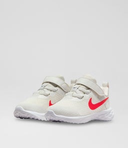 REVOLUTION 6 TODDLER NK WHITE RED NAVY WHITE MESH SMOOTH