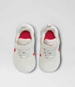 REVOLUTION 6 TODDLER NK WHITE RED NAVY WHITE MESH SMOOTH
