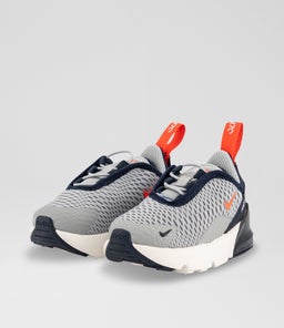 AIR MAX 270 TODDLER NK GREY WHITE RED MESH SMOOTH