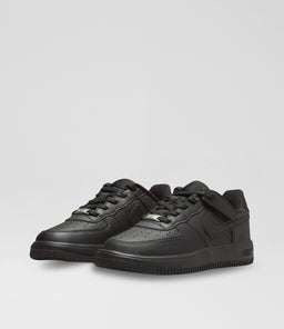 AIR FORCE 1 EASY ON JUNIOR NK BLACK BLACK BLACK LEATHER