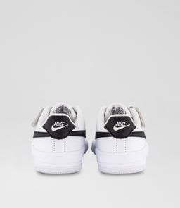 AIR FORCE 1 EASY ON JUNIOR NK WHITE BLACK LEATHER