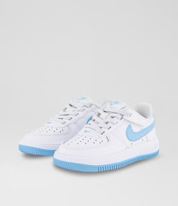 AIR FORCE 1 EASY ON JUNIOR NK WHITE BLUE LEATHER