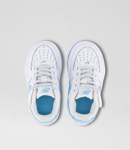 AIR FORCE 1 EASY ON JUNIOR NK WHITE BLUE LEATHER