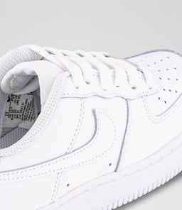 AIR FORCE 1 YOUTH NK WHITE WHITE WHITE LEATHER