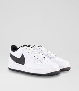 AIR FORCE 1 YOUTH NK WHITE WHITE BLACK BLACK LEATHER