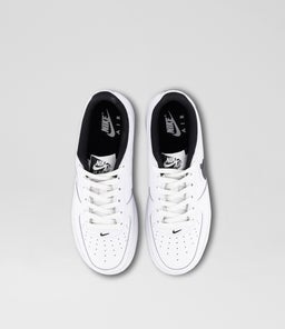 AIR FORCE 1 YOUTH NK WHITE WHITE BLACK BLACK LEATHER