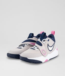 TEAM HUSTLE 11 YOUTH NK VOILET WHITE PINK MESH SMOOTH