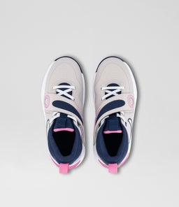 TEAM HUSTLE 11 YOUTH NK VOILET WHITE PINK MESH SMOOTH