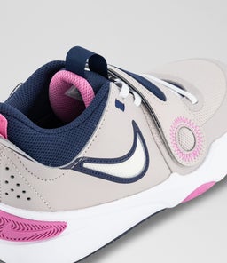 TEAM HUSTLE 11 YOUTH NK VOILET WHITE PINK MESH SMOOTH