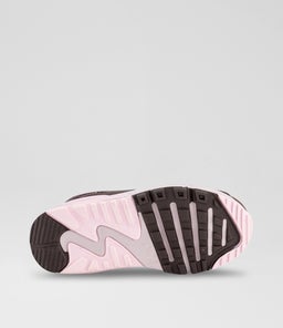AIR MAX 90 JUNIOR NK BROWN MAUVE PINK MESH SMOOTH