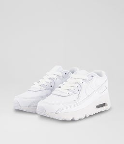 AIR MAX 90 JUNIOR NK WHITE WHITE METALLIC SILVER MESH SMOOTH