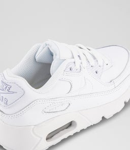AIR MAX 90 JUNIOR NK WHITE WHITE METALLIC SILVER MESH SMOOTH