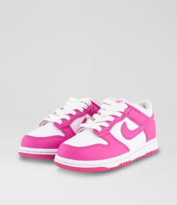 DUNK LOW JUNIOR NK WHITE LASER FUCHSIA MESH SMOOTH