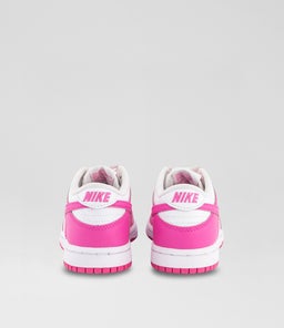 DUNK LOW JUNIOR NK WHITE LASER FUCHSIA MESH SMOOTH