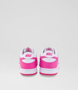 DUNK LOW JUNIOR NK WHITE LASER FUCHSIA MESH SMOOTH