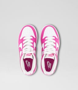 DUNK LOW JUNIOR NK WHITE LASER FUCHSIA MESH SMOOTH