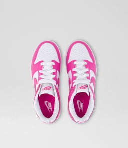 DUNK LOW JUNIOR NK WHITE LASER FUCHSIA MESH SMOOTH