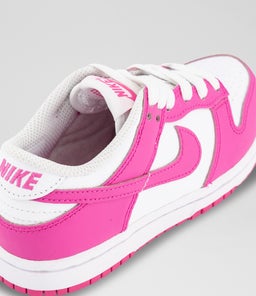 DUNK LOW JUNIOR NK WHITE LASER FUCHSIA MESH SMOOTH