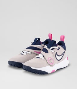 TEAM HUSTLE 11 JUNIOR NK VOILET WHITE PINK MESH SMOOTH