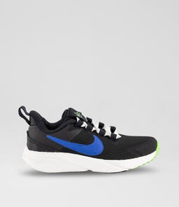 STAR RUNNER 4 JUNIOR NK BLACK BLUE WHITE MESH SMOOTH