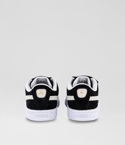 SUEDE CL JUNIOR PM BLACK WHITE SMOOTH