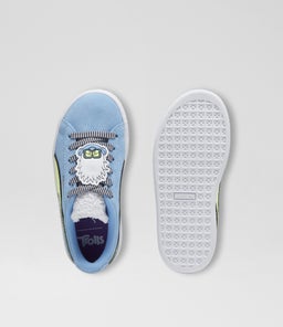 TROLLS SUEDE CL JUNIOR PM BLUE SMOOTH