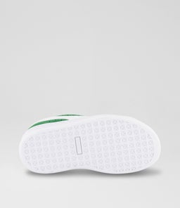 SUEDE CL XL JUNIOR PM GREEN WHITE SMOOTH