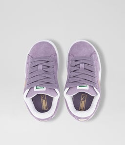 SUEDE CL XL JUNIOR PM PURPLE WHITE SMOOTH