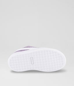 SUEDE CL XL JUNIOR PM PURPLE WHITE SMOOTH