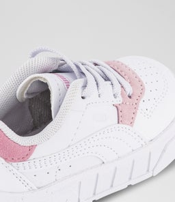 CALI COURT MATCH TODDLER PM WHITE PINK PURPLE SMOOTH