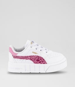 CALI COURT ANIMAL TODDLER PM WHITE PINK SMOOTH